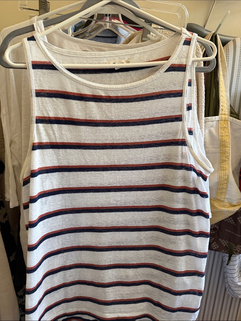 Madewell linen blend tank